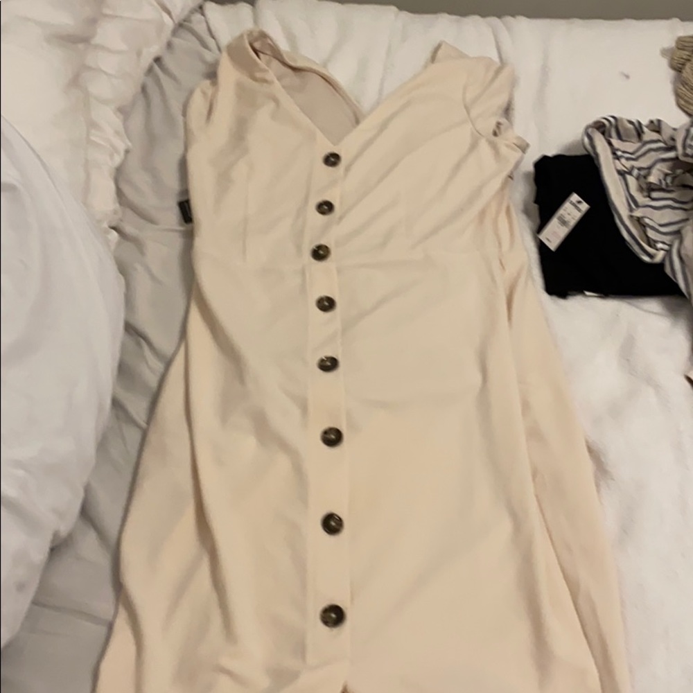 Large Express Off white dress